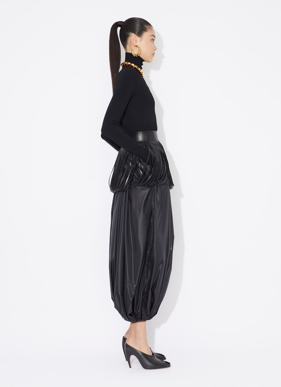 BALLOON TROUSERS ALAÏA BLACK BALLOON TROUSERS